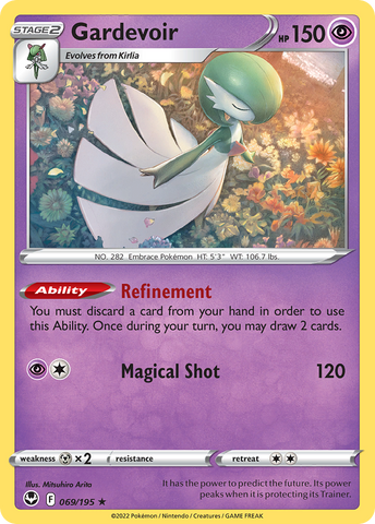 Gardevoir (069/195) (Theme Deck Exclusive) [Sword & Shield: Silver Tempest]