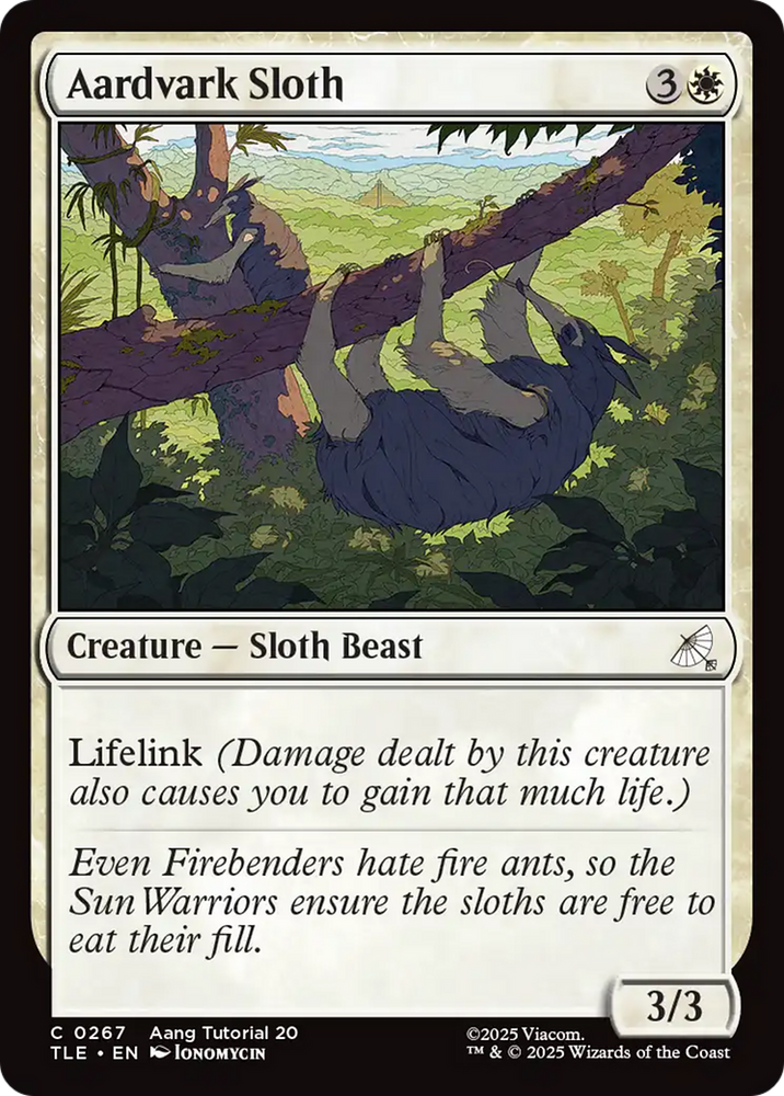 Aardvark Sloth (0267) [Avatar: The Last Airbender: Eternal-Legal]