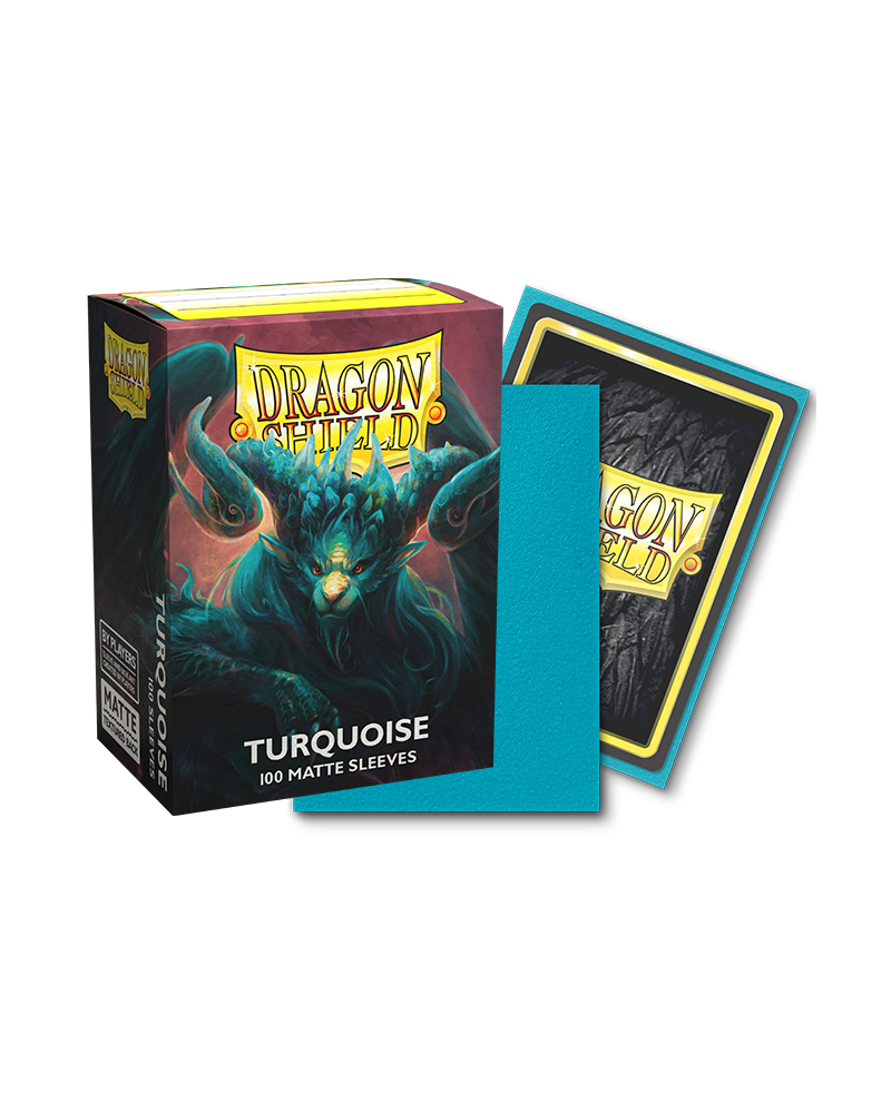 Dragon Shield: Standard 100ct Sleeves - Turquoise (Matte)