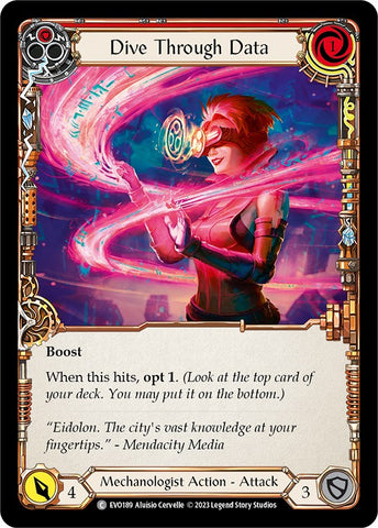 Dive Through Data (Red) [EVO189] (Bright Lights)  Rainbow Foil