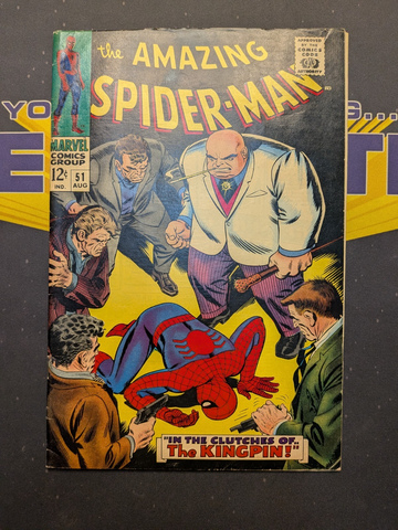 Amazing Spider-Man #51 - 2nd Appearance and first cover of Kingpin! - VG/F