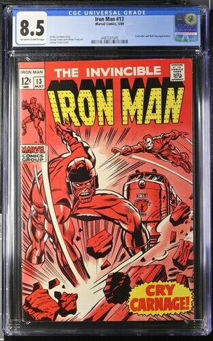 Iron Man #13 1969 - CGC 8.5 - Controller and Nick Fury appearance