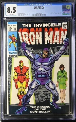 Iron Man #12 1969 - CGC 8.5 - Origin and 1st appearance of the Controller