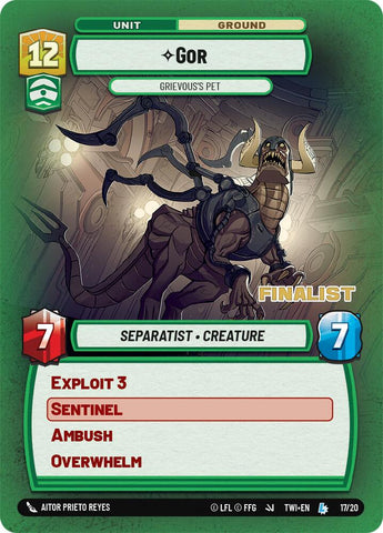 Gor - Grievous's Pet (Finalist) (17/20) [Store Showdown Promos]