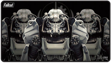Ultra PRO: Black Stitched Standard Gaming Playmat - Brotherhood of Steel (Fallout)