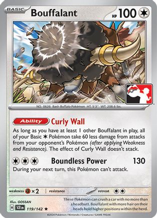 Bouffalant (119/142) [Prize Pack Series Cards] Holofoil - Rare