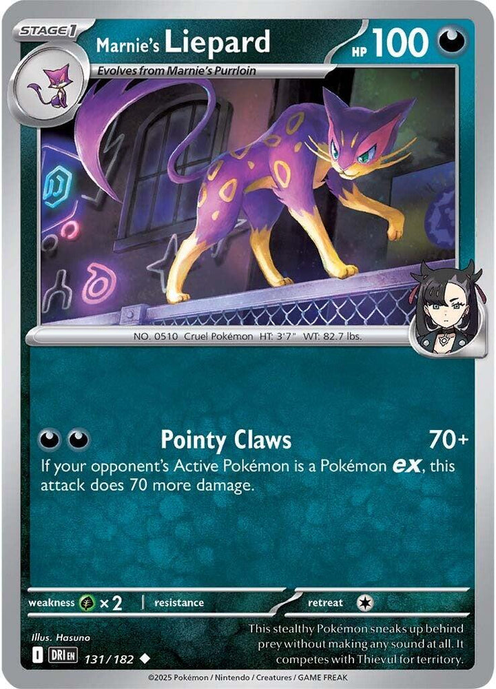Marnie's Liepard (131/182) [Scarlet & Violet: Destined Rivals]