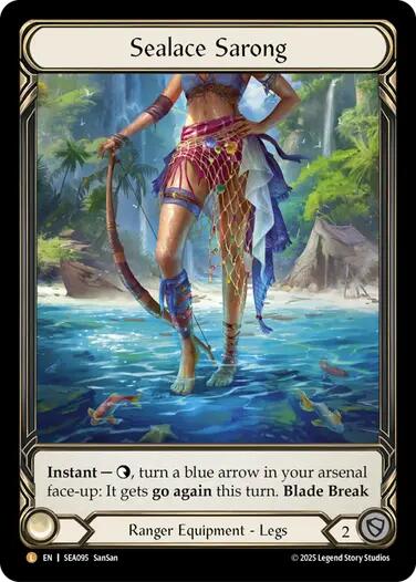 Sealace Sarong (Treasure) [SEA095] (High Seas)  Cold Foil