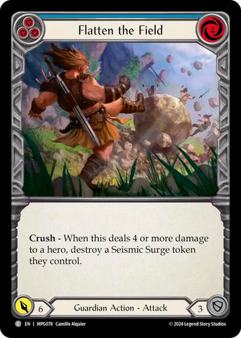 Flatten the Field (Blue) [MPG078] (Mastery Pack Guardian)