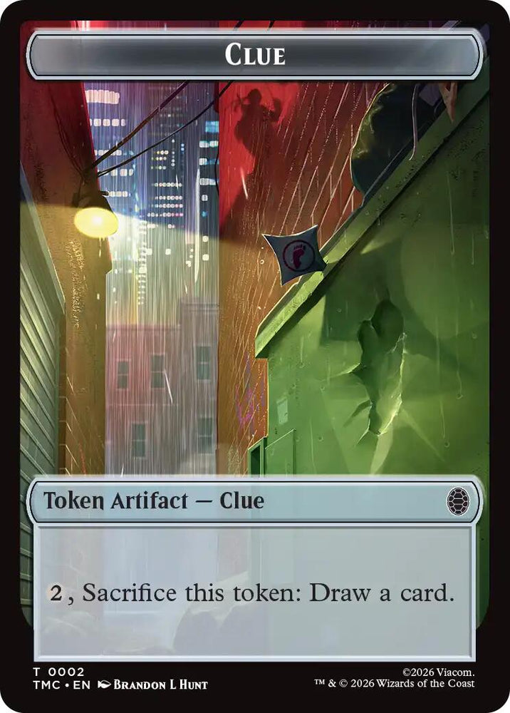 Clue // Rat Double-Sided Token [Teenage Mutant Ninja Turtles Commander Tokens]