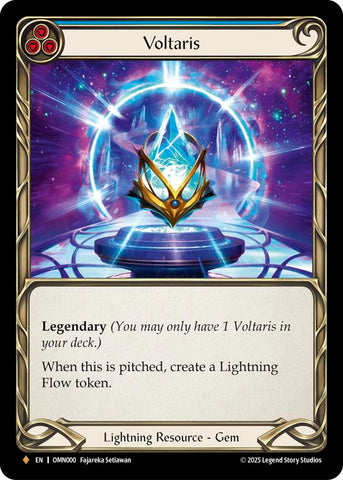 Voltaris (Blue) [OMN000] (Omens of the Third Age)  Rainbow Foil
