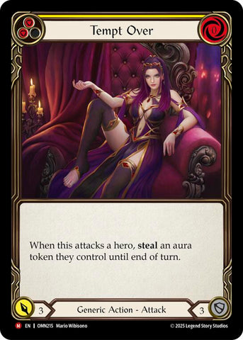 Tempt Over (Yellow) [OMN215] (Omens of the Third Age)  Rainbow Foil
