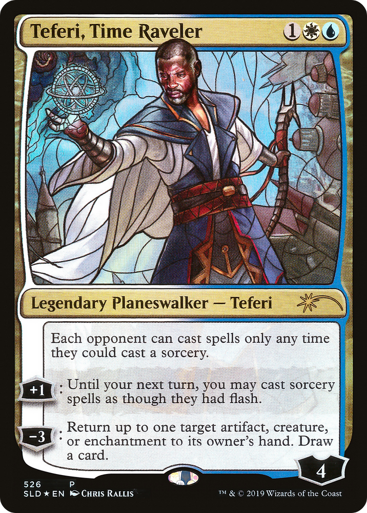 Teferi, Time Raveler (Stained Glass) [Secret Lair Drop Promos]