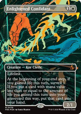 Enlightened Confidant (Borderless) (FRA-439) [Reality Fracture] Foil