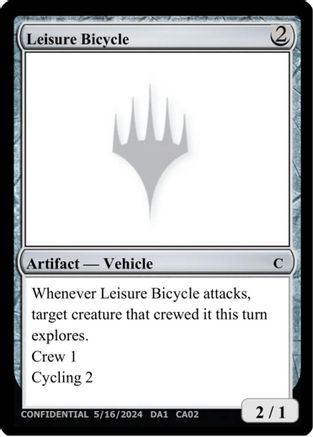 Leisure Bicycle [Un-Known Event Playtest Cards]