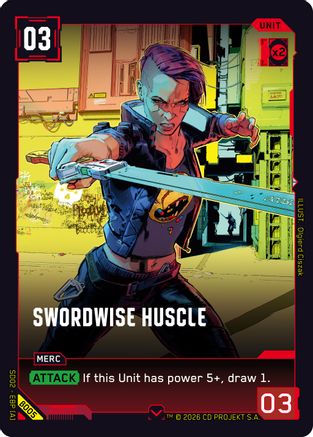 Swordwise Huscle (B005) - Embracing Power  Beta Starter Deck