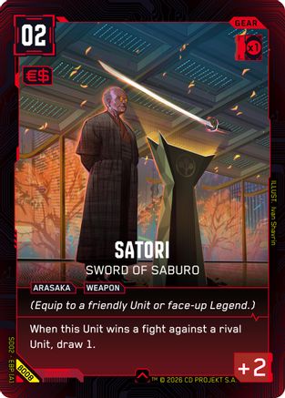 Satori - Sword of Saburo (B008) - Embracing Power  Beta Starter Deck