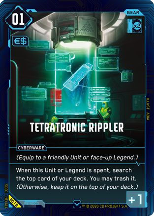Tetratonic Rippler (B018) - The Heist  Beta Starter Deck