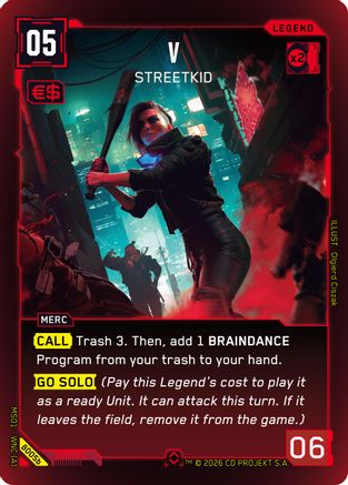 V - Streetkid (b) (B005b) - Welcome to Night City  Beta Foil