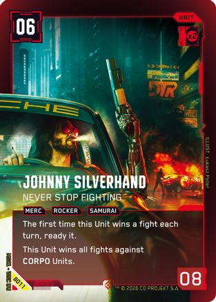 Johnny Silverhand - Never Stop Fighting (Epic) (B011) - Welcome to Night City  Beta Foil