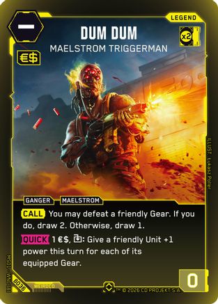Dum Dum - Maelstrom Triggerman (Rare) (B036) - Welcome to Night City  Beta Foil