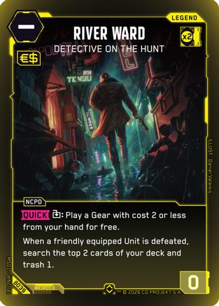 River Ward - Detective on the Hunt (Rare) (B039) - Welcome to Night City  Beta Foil