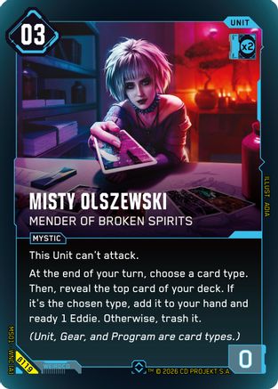 Misty Olszewski - Mender of Broken Spirits (B119) - Welcome to Night City  Beta Foil