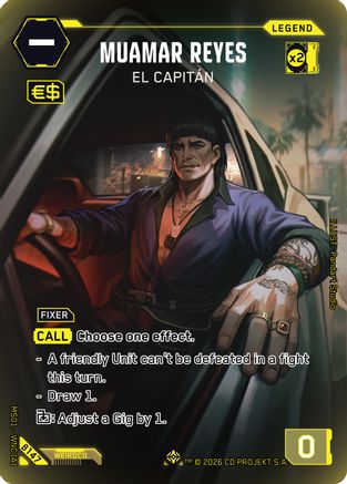 Muamar Reyes - El Capitan (ILegend) (B147) - Welcome to Night City  Beta Foil