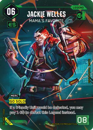 Jackie Welles - Mama's Favorite (ILegend) (B152) - Welcome to Night City  Beta Foil