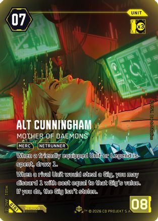 Alt Cunningham - Mother of Daemons (IO) (B161) - Welcome to Night City  Beta Foil