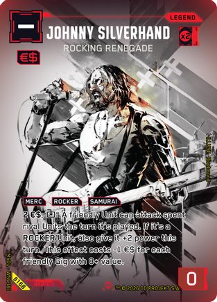 Johnny Silverhand - Rocking Renegade (ISecret) (B168) - Welcome to Night City  Beta Foil