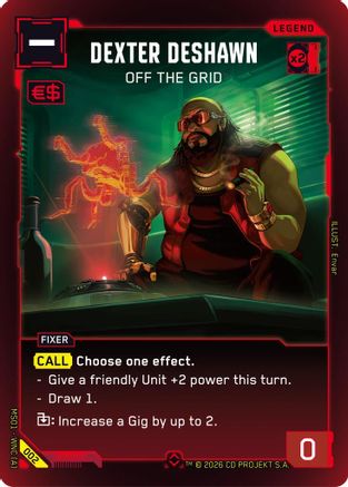 Dexter DeShawn - Off the Grid (Rare) (002) - Welcome to Night City  Retail Foil