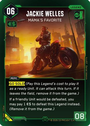 Jackie Welles - Mama's Favorite (Rare) (073) - Welcome to Night City  Retail Foil