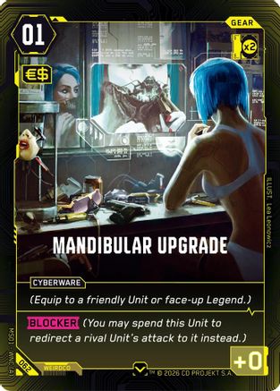 Mandibular Upgrade (062) - Welcome to Night City  Retail