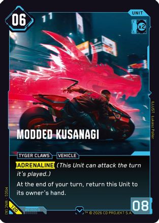 Modded Kusanagi (120) - Welcome to Night City  Retail