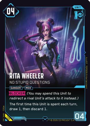 Rita Wheeler - No Stupid Questions (125) - Welcome to Night City  Retail