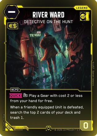 River Ward - Detective on the Hunt (Rare) (039) - Welcome to Night City  Retail Foil