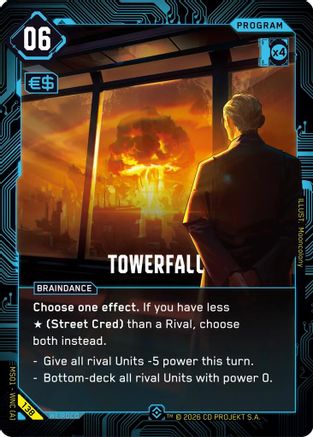 Towerfall (Epic) (138) - Welcome to Night City  Retail Foil