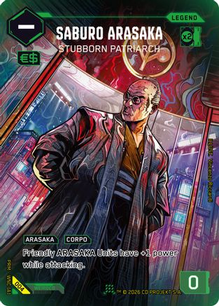 Saburo Arasaka - Stubborn Patriarch (004) - Box Toppers  Retail Foil