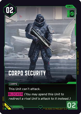 Corpo Security (014) - Embracing Power  Retail Starter Deck