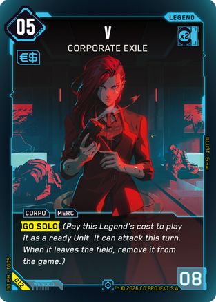 V - Corporate Exile (012) - The Heist  Retail Starter Deck Foil