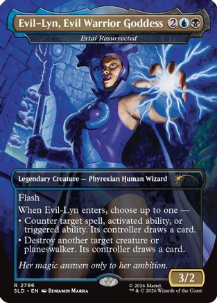 Evil-Lyn, Evil Warrior Goddess - Ertai Resurrected (SLD-2786) [Secret Lair Drop Series]
