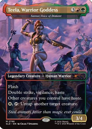 Teela, Warrior Goddess - Samut, Voice of Dissent (SLD-2788) [Secret Lair Drop Series]