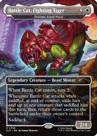 Battle Cat, Fighting Tiger - Fortune, Loyal Steed (SLD-2790) [Secret Lair Drop Series]