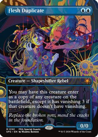 Flesh Duplicate (Borderless) (SPG-161) [Special Guests] Foil