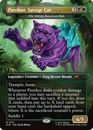 Panthor, Savage Cat - The Gitrog, Ravenous Ride (SLD-2791) [Secret Lair Drop Series] Foil