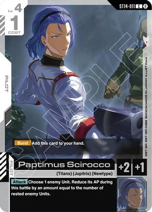 Paptimus Scirocco (ST14-011) - Starter Deck 14 Heavy Dominion