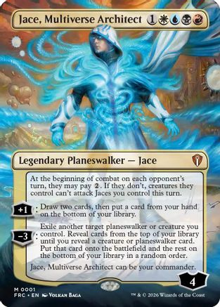 Jace, Multiverse Architect (Borderless) (FRC-001) [Commander: Reality Fracture]