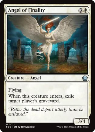 Angel of Finality (FDC-011) [Commander: Foundations]