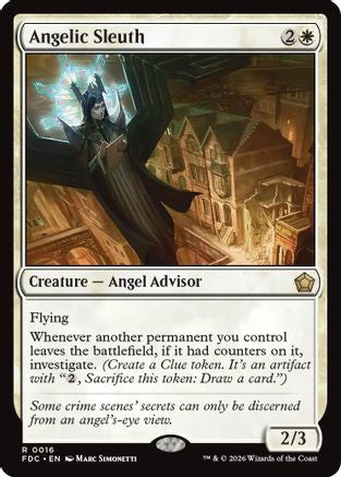 Angelic Sleuth (FDC-016) [Commander: Foundations]